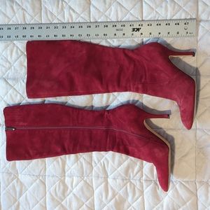 Via Spiga Burgundy Suede Boots 9 M